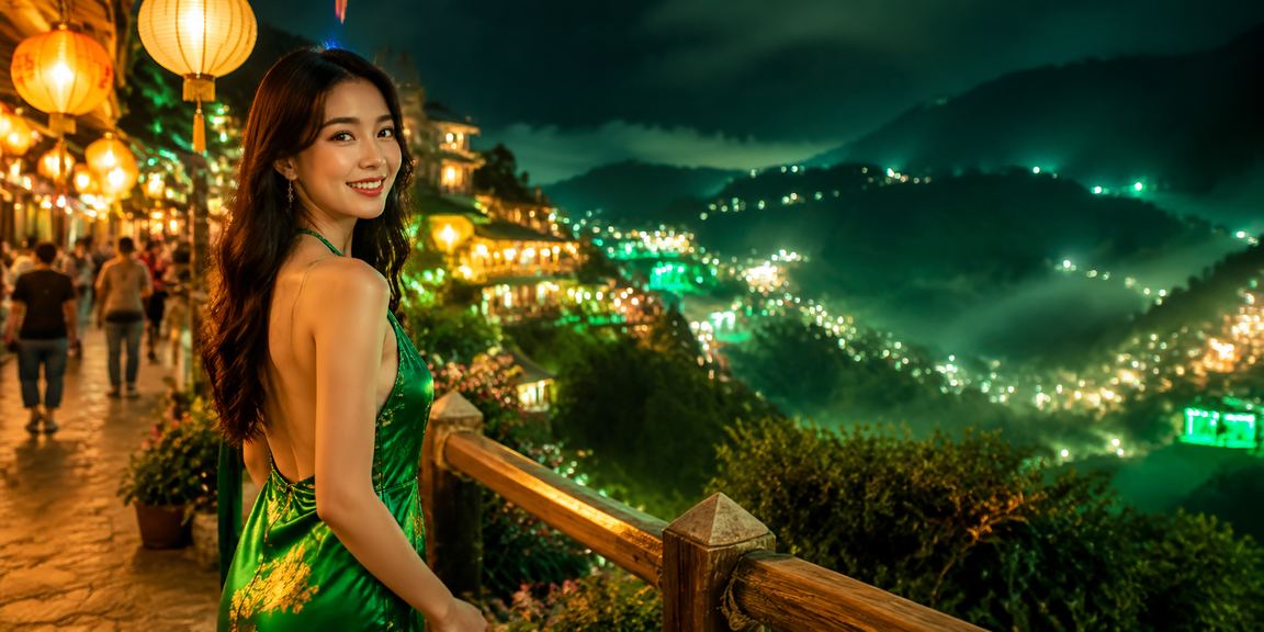 Người chơi tại chợ đêm Sapa sử dụng điện thoại để xem khuyến mãi và đặt cược trực tuyến